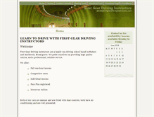 Tablet Screenshot of firstgeardrivinginstructors.com